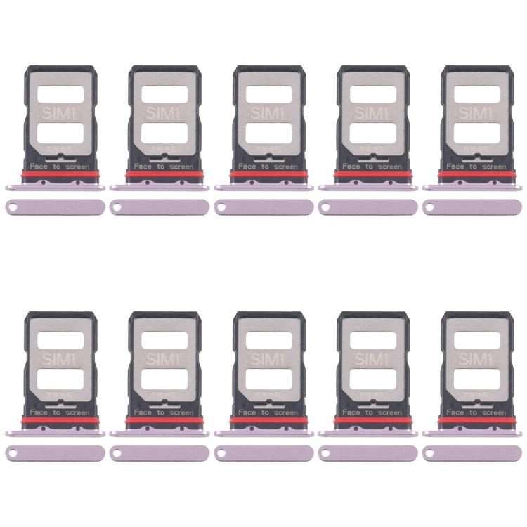 For Xiaomi Redmi K70 10pcs SIM Card Tray + SIM Card Tray (Pink)