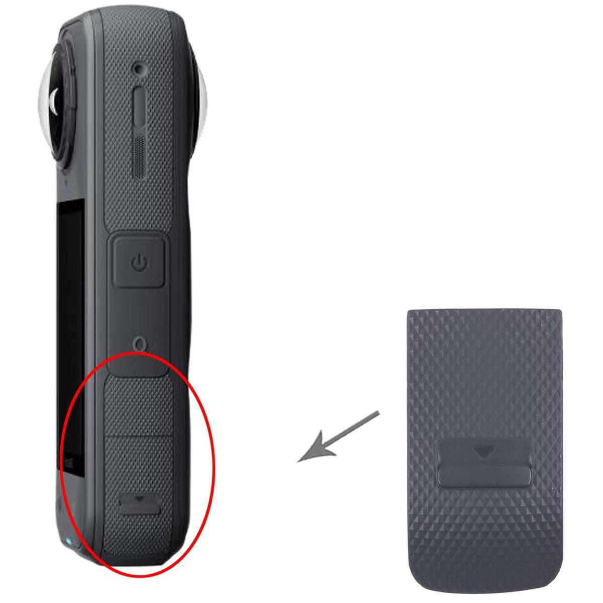 For Insta360 X5 Original Side Cover