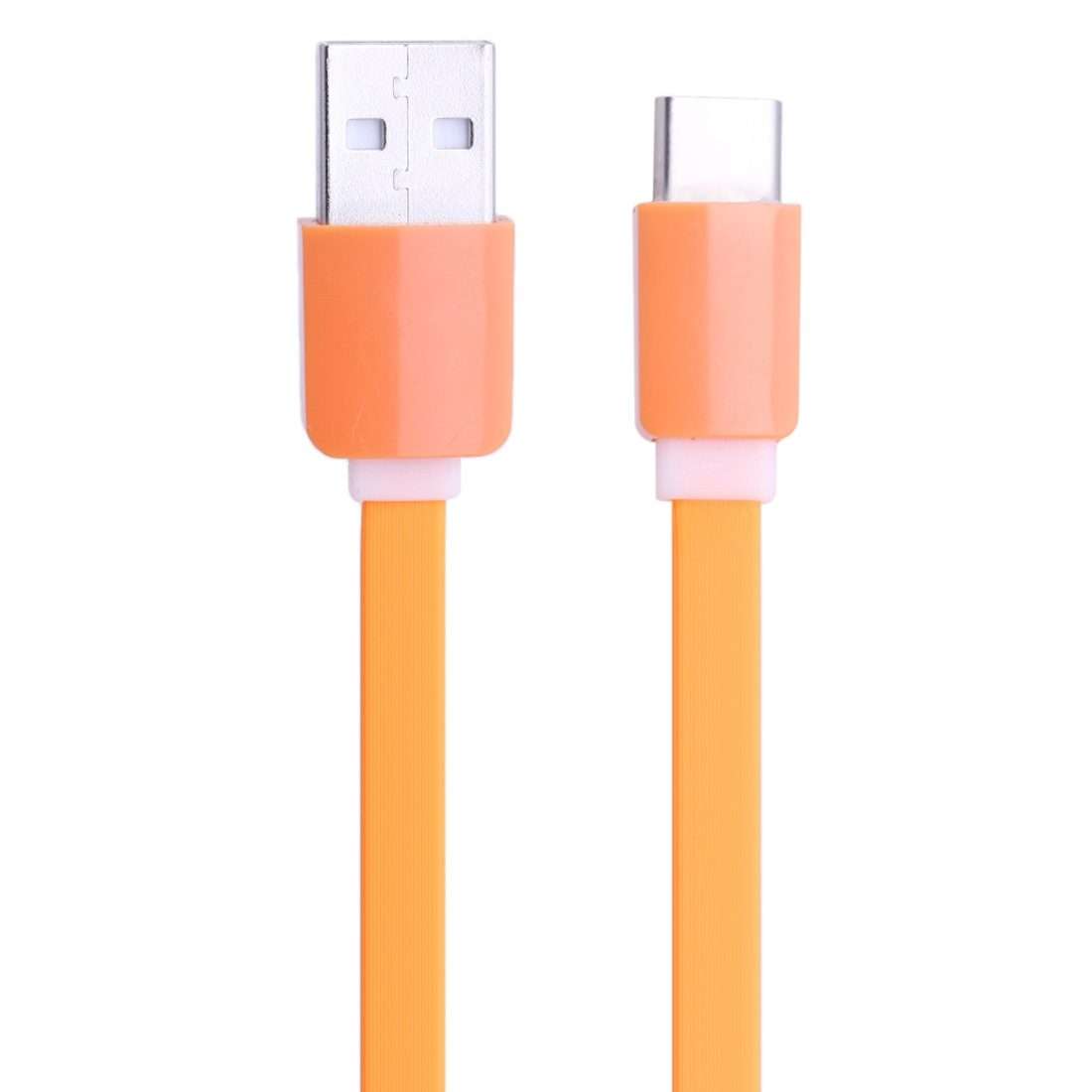 1m 2A 110 Copper Core Wires Retractable USB-C / Type-C to USB Data Sync Charging Cable(Orange)