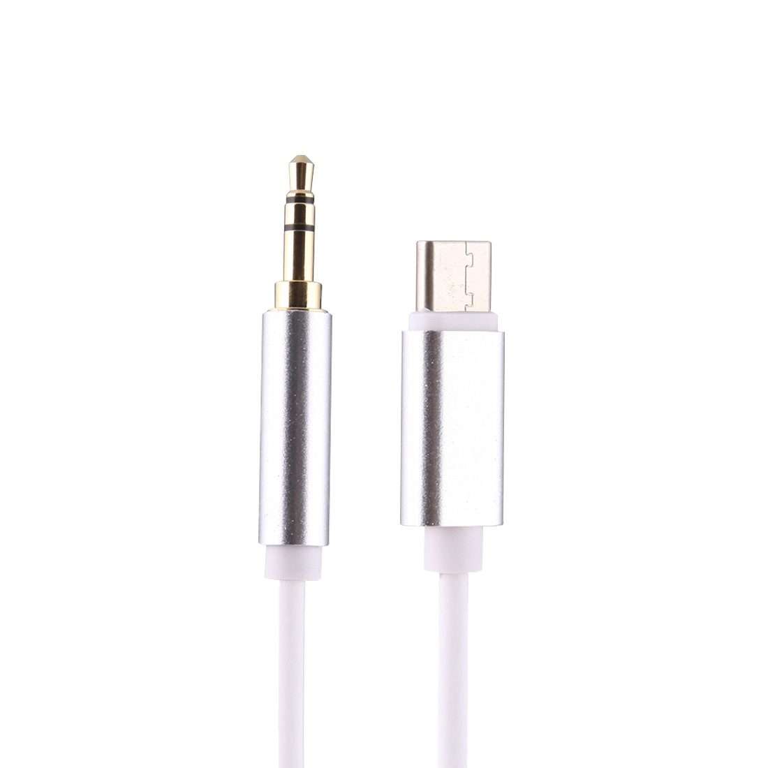 1m USB-C / Type-C to 3.5mm Male Audio Adapter Cable(Silver)