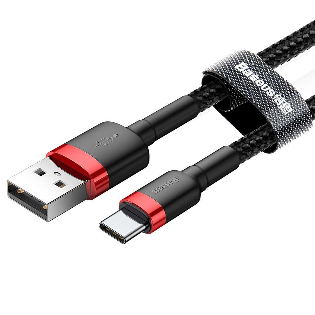 Baseus 1m 3A Max USB to USB-C / Type-C Data Sync Charge Cable(Black)