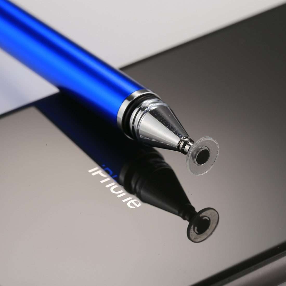 Universal 2 in 1 Multifunction Round Thin Tip Capacitive Touch Screen Stylus Pen