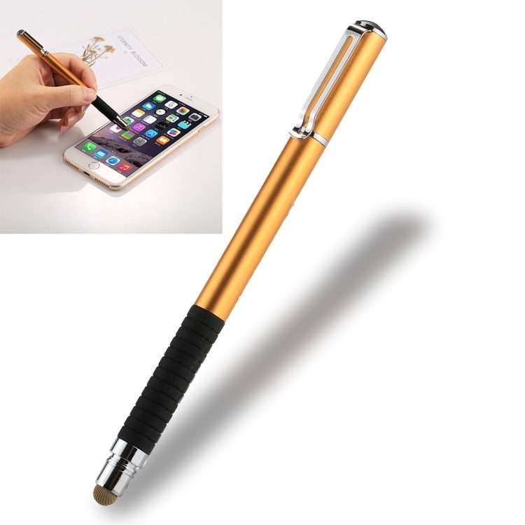 Universal 2 in 1 Multifunction Round Thin Tip Capacitive Touch Screen Stylus Pen