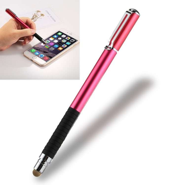 Universal 2 in 1 Multifunction Round Thin Tip Capacitive Touch Screen Stylus Pen