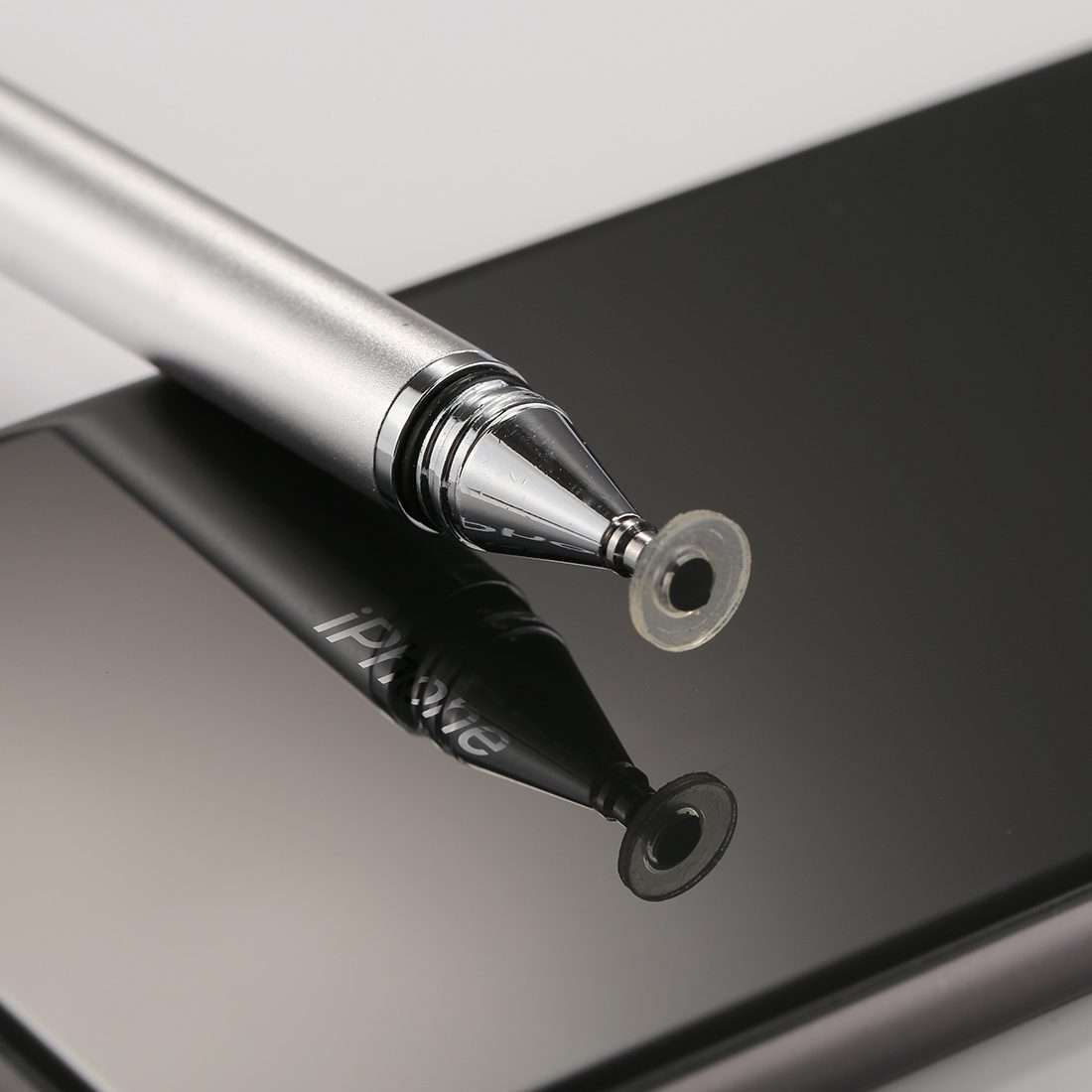 Universal 2 in 1 Multifunction Round Thin Tip Capacitive Touch Screen Stylus Pen