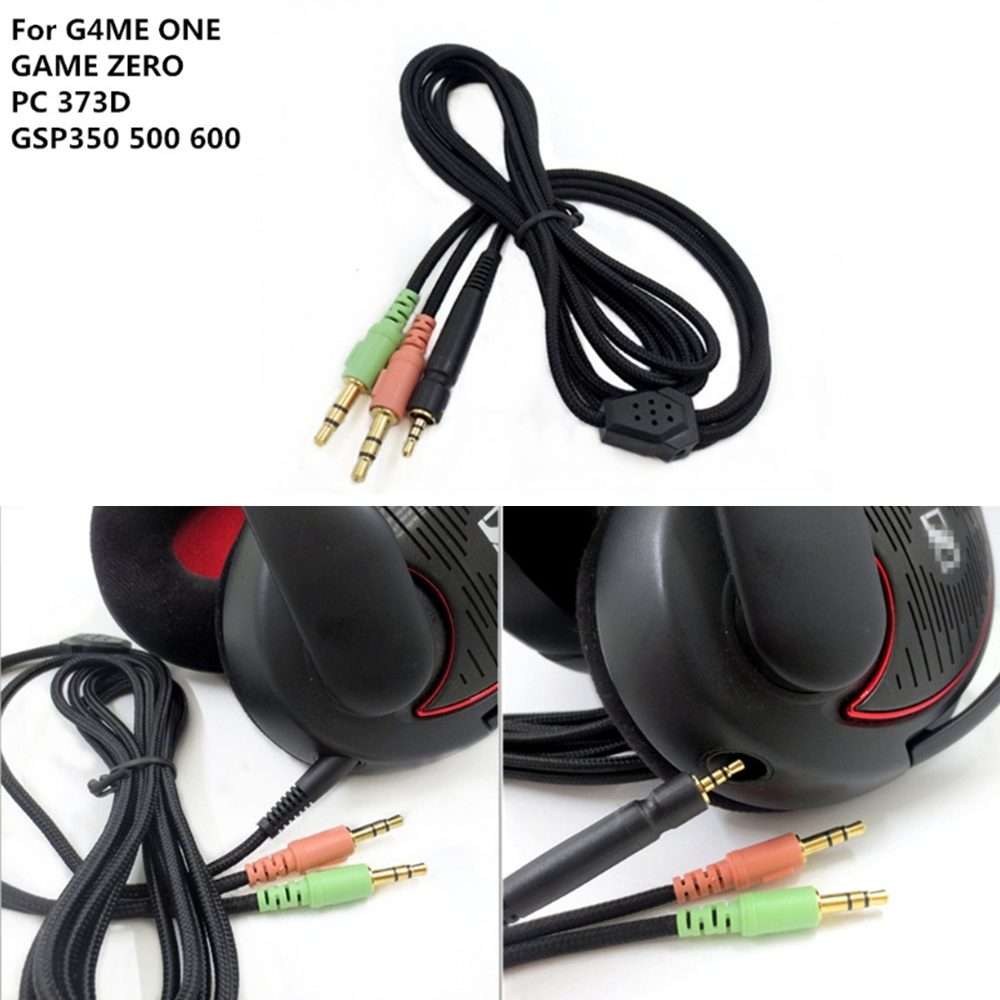 ZS0076 PC Version Gaming Headphone Cable for Sennheiser PC 373D GSP350 GSP500 GSP600 G4ME ONE GAME