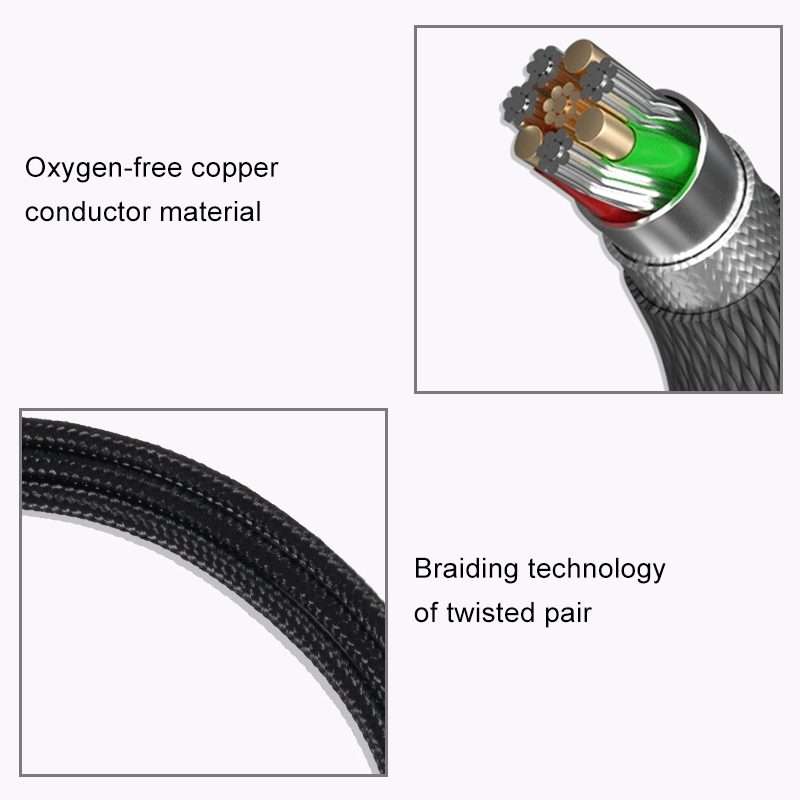ZS0150 Gaming Headphone Audio Cable for Logitech G233 G433 G Pro X (Black)