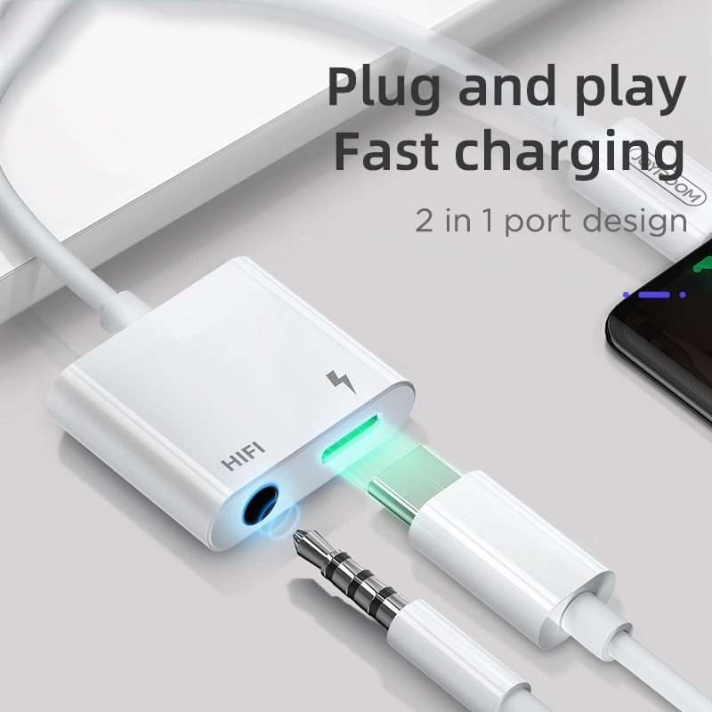 JOYROOM SH-C1 Type-C / USB-C to 3.5mm Digital Audio Converter Adapter (Black)