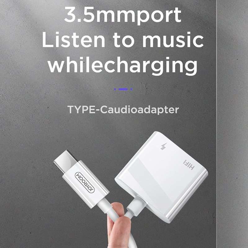 JOYROOM SH-C1 Type-C / USB-C to 3.5mm Digital Audio Converter Adapter (Black)