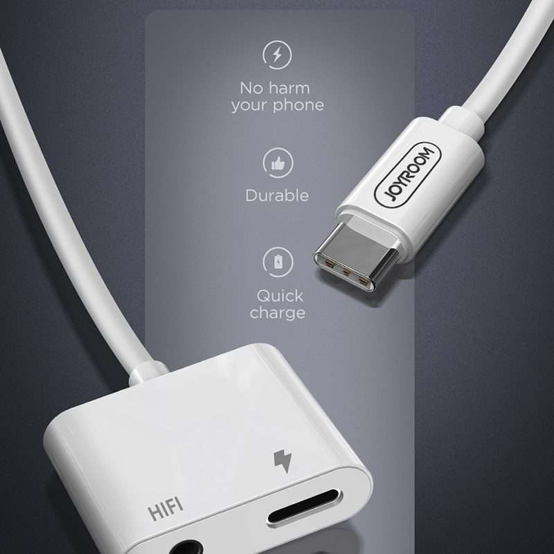 JOYROOM SH-C1 Type-C / USB-C to 3.5mm Digital Audio Converter Adapter (Black)