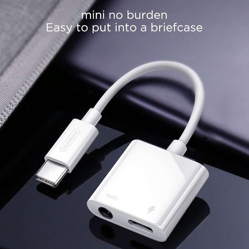 JOYROOM SH-C1 Type-C / USB-C to 3.5mm Digital Audio Converter Adapter (White)