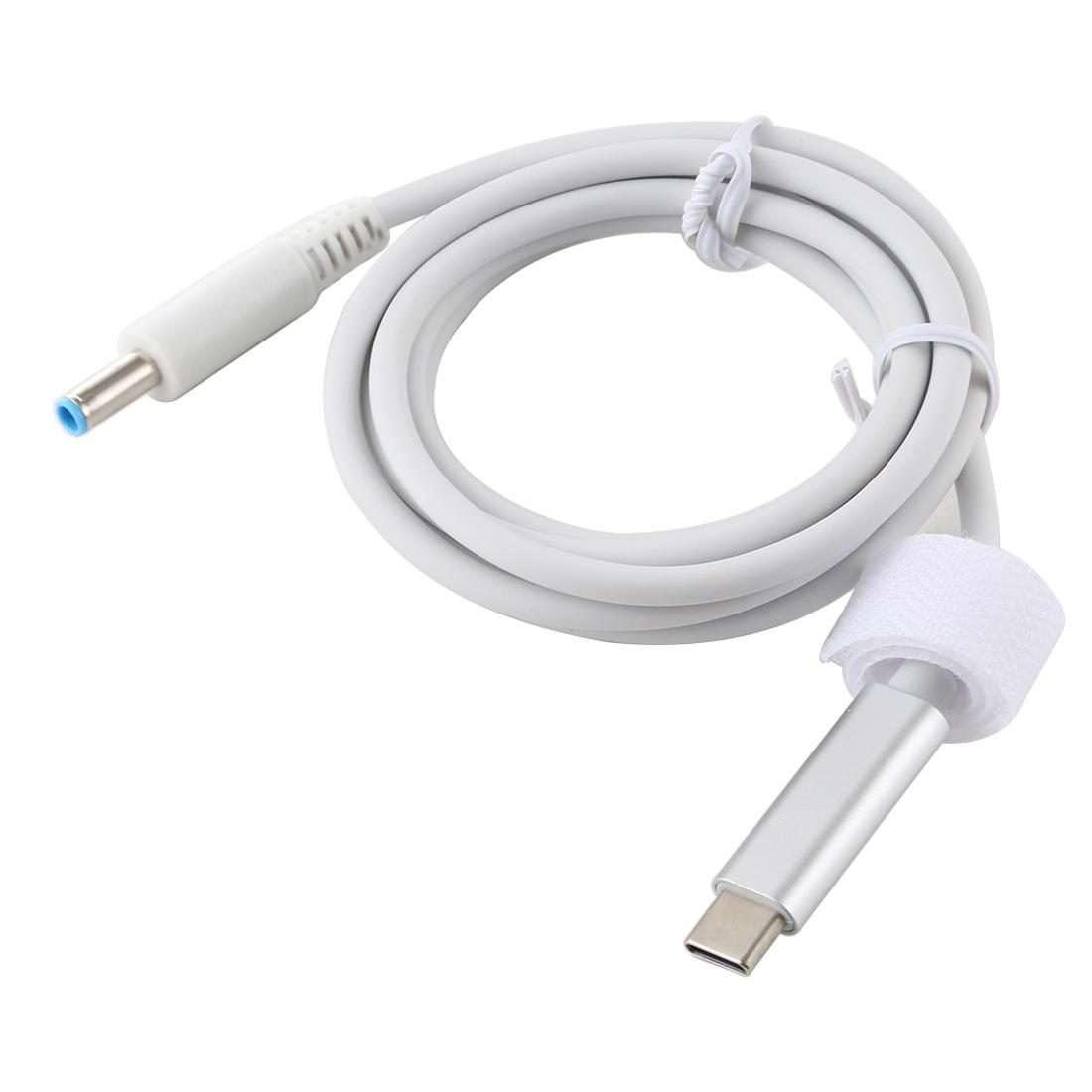 For HP USB-C / Type-C to 4.5 x 3.0mm Laptop Power Charging Cable, Cable Length: about 1.5m(White)