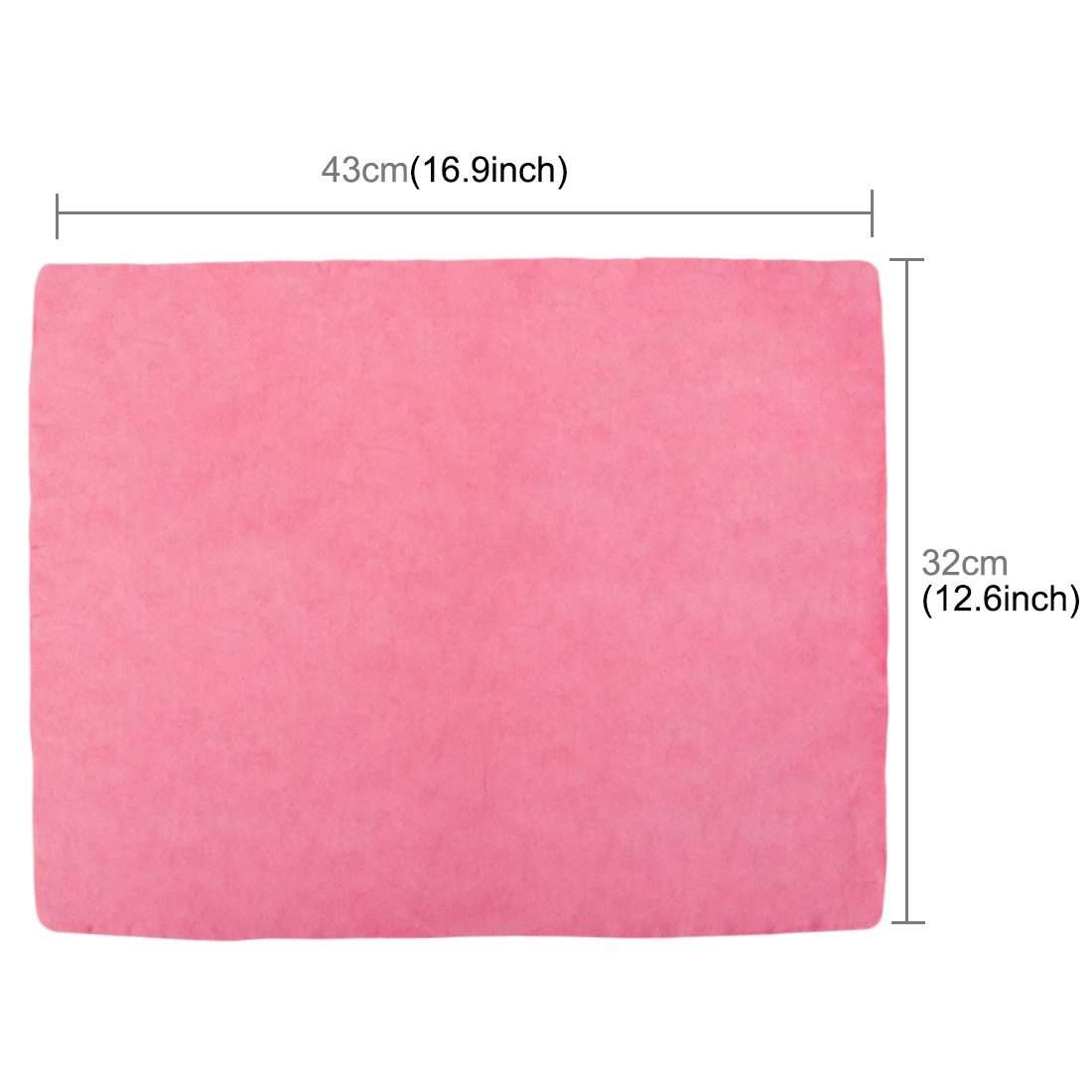 KANEED Synthetic Chamois Drying Towel Super Absorbent PVA Shammy Cloth for Fast Drying ... (Pink)