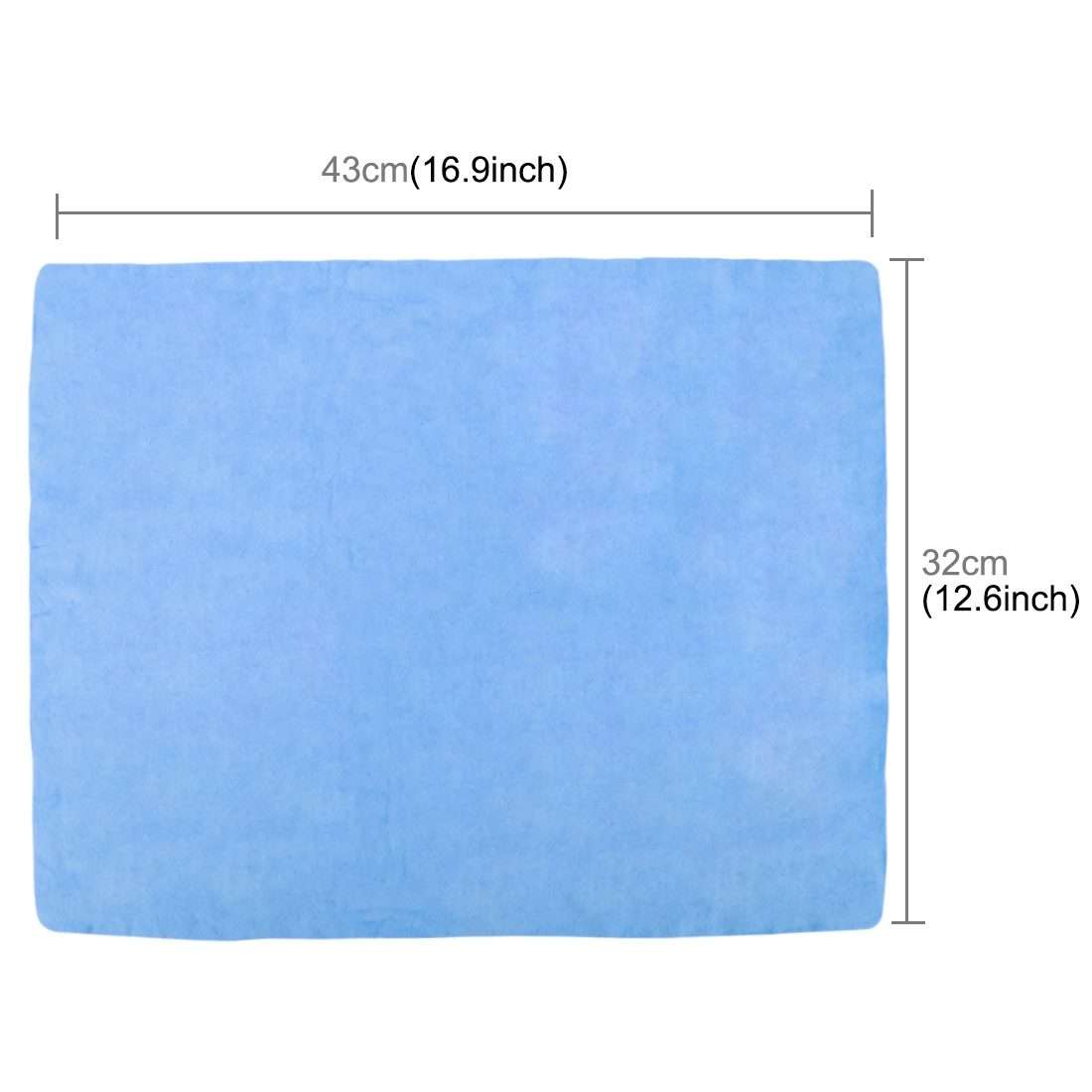 KANEED Synthetic Chamois Drying Towel Super Absorbent PVA Shammy Cloth for Fast Drying ... (Blue)