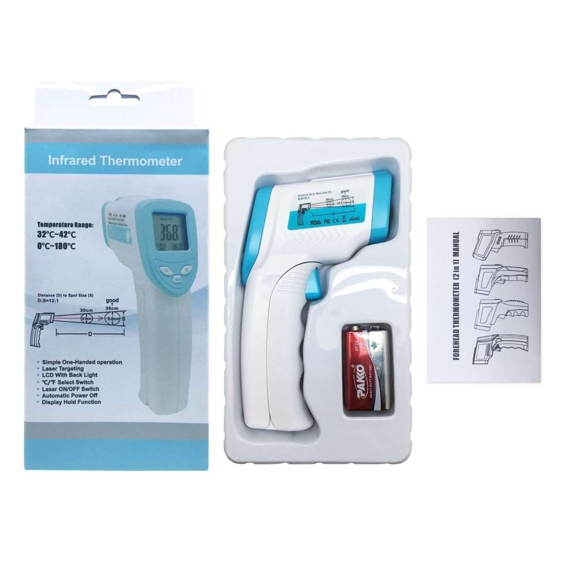 DT8018 Non-contact Forehead Body Infrared Thermometer, Temperature Range: 32.0 Degree C - 42.5 Deg