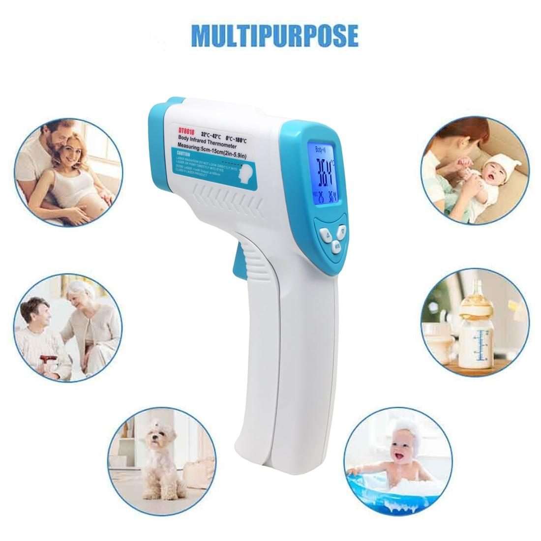 DT8018 Non-contact Forehead Body Infrared Thermometer, Temperature Range: 32.0 Degree C - 42.5 Deg