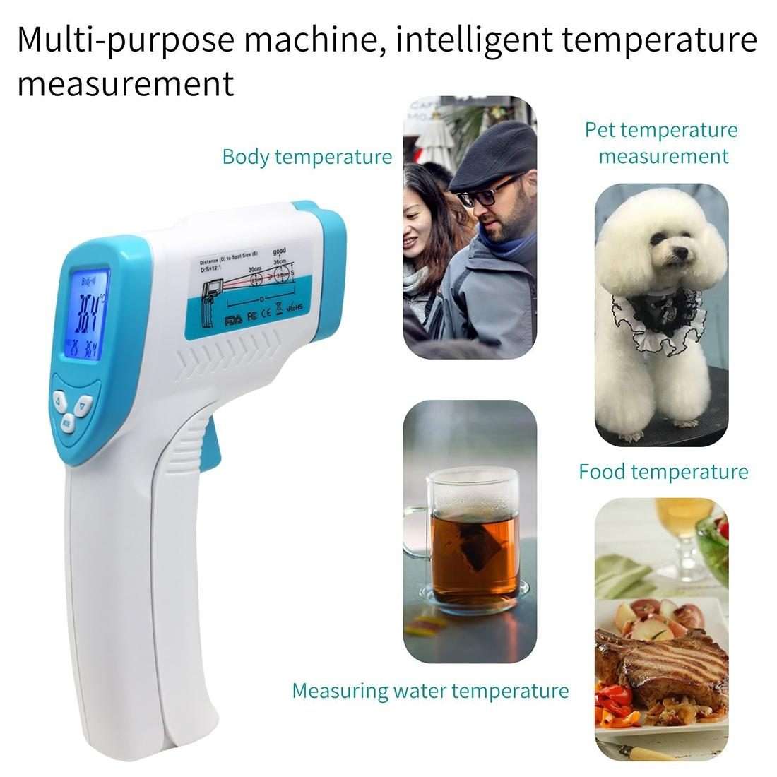DT8018 Non-contact Forehead Body Infrared Thermometer, Temperature Range: 32.0 Degree C - 42.5 Deg
