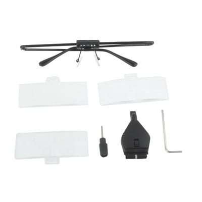 1.5X / 2.5X / 3.5X Magnifier Glasses with LED Light(Black)