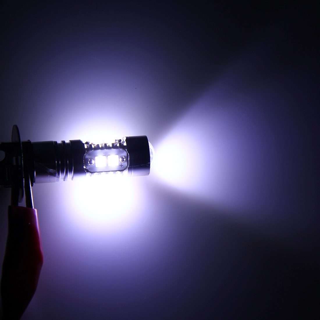 H3 50W 600LM 5500K White Light 10 SMD-2828-LEDs Car Foglight , Constant Current ... (White Light)