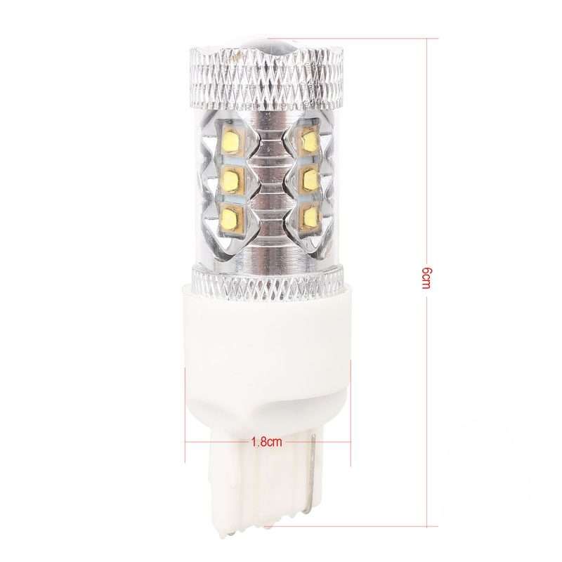 T20/7440 Single Wire 80W 800LM 6500K White Light 16-3535-LEDs Car Foglight, Constant Current , DC1
