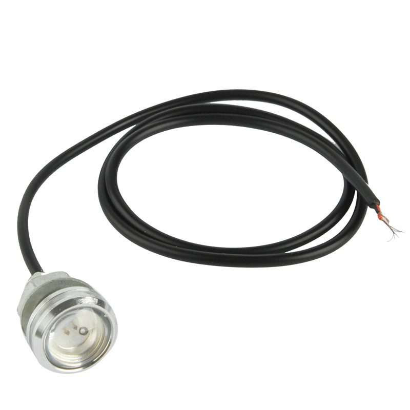 3W Waterproof Eagle Eye Light Green LED Light for Vehicles, Cable Length: 60cm(Silver)