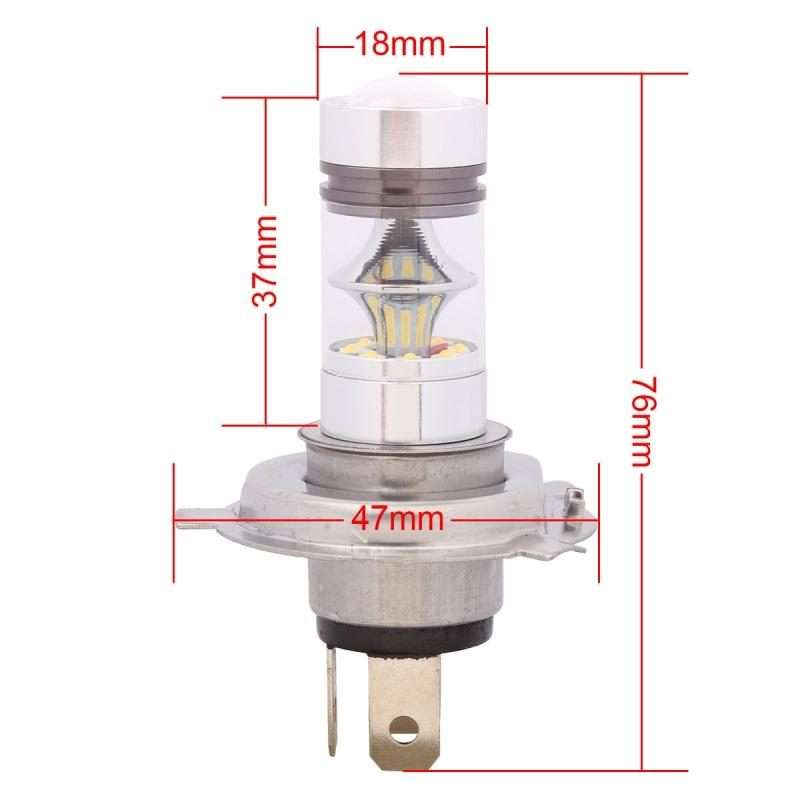 H4 850LM P43T 100W LED Car Front Headlights / Daytime Running Light / Driving Lam ... (Cool White)