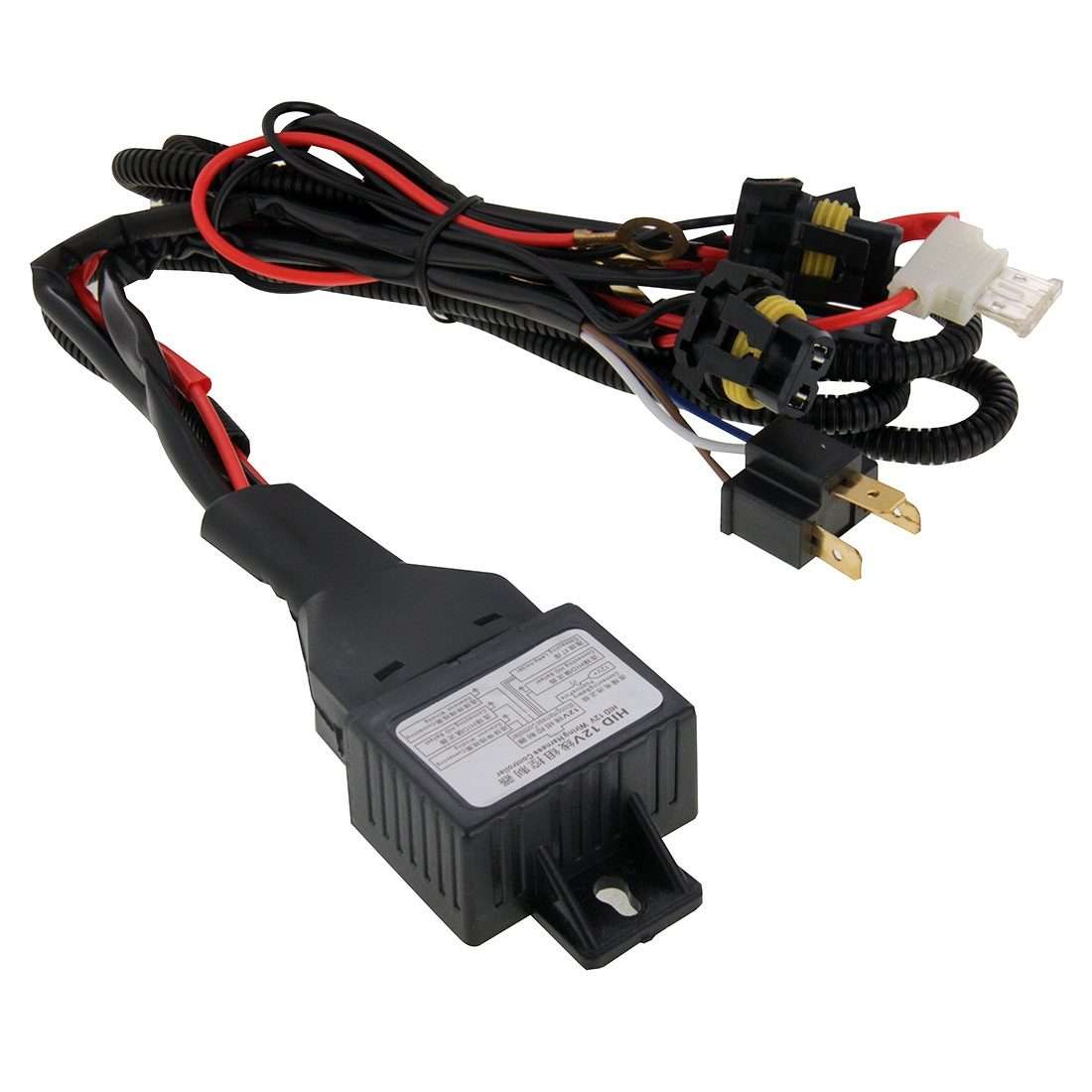 DC12V 35W H4-3 HID Xenon Light Single Beam Super Vision Waterproof Head Lamp with One Cable, Color