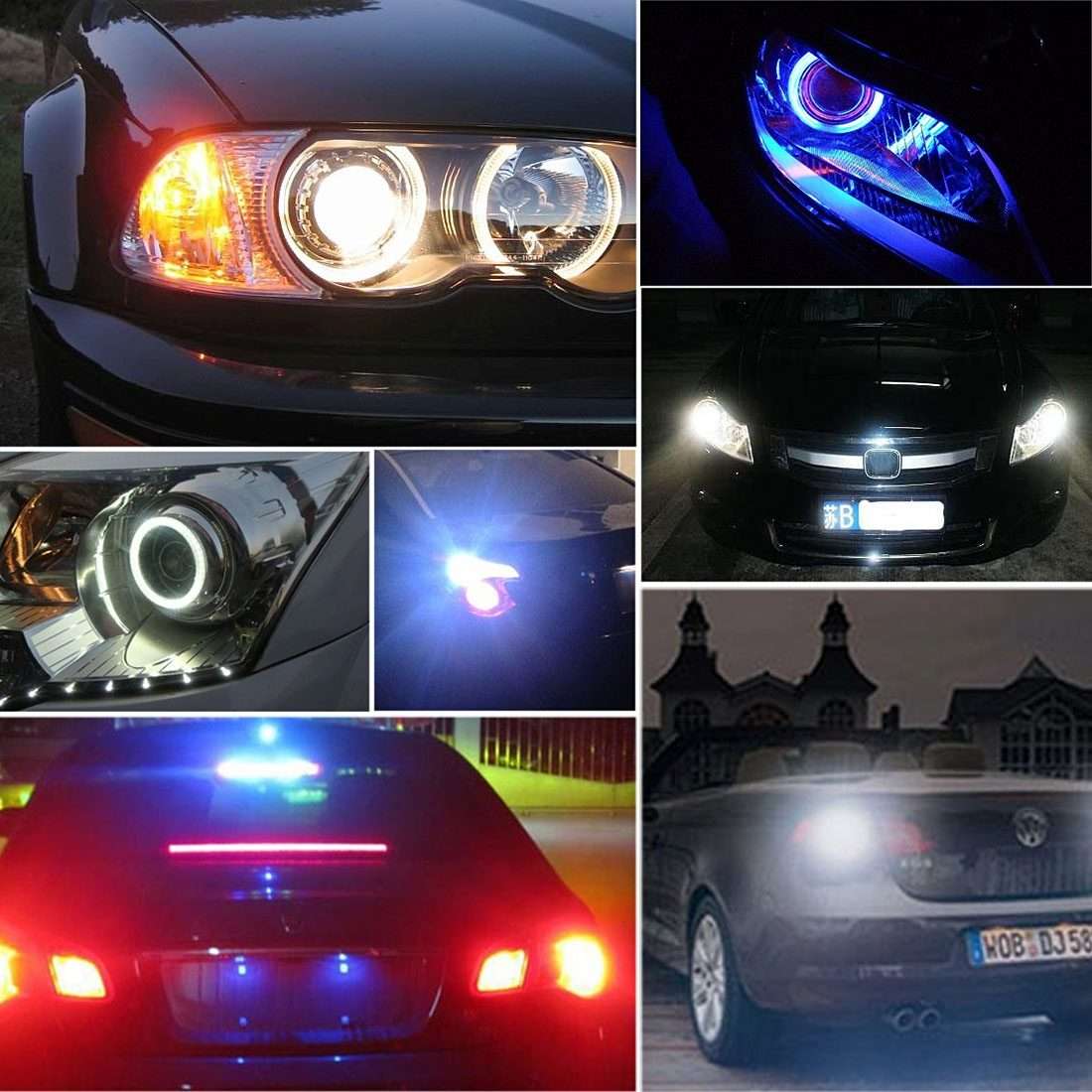 MZ E39 3W 240LM LED Super Bright Car Angel Eyes White Daytime Running Marker Light for BMW E39, DC