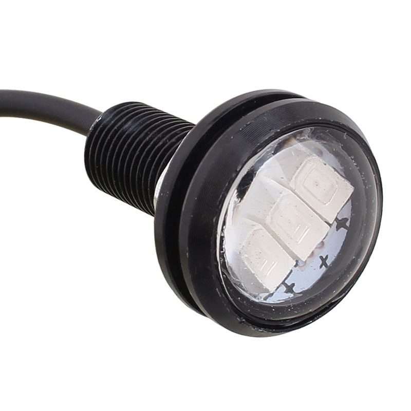 2 PCS 22.5mm 1.5W 150LM Blue Light 3 LED SMD 5630 Spotlight Eagle Eye Light Daytime Running Light
