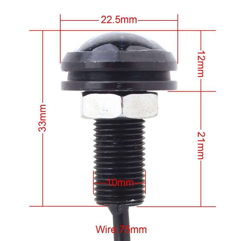 2 PCS MZ 22.5mm 1.5W 150LM White Light 3 LED SMD 5630 Spotlight Eagle Eye Light Daytime Running Li