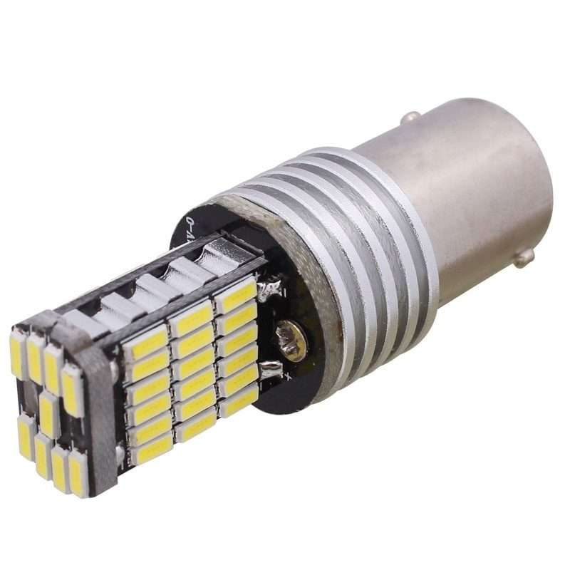 2 PCS 1156 9W 450LM White Light 45 LED 4014 SMD Car Brake Light Steering Light Bulb, DC 12V
