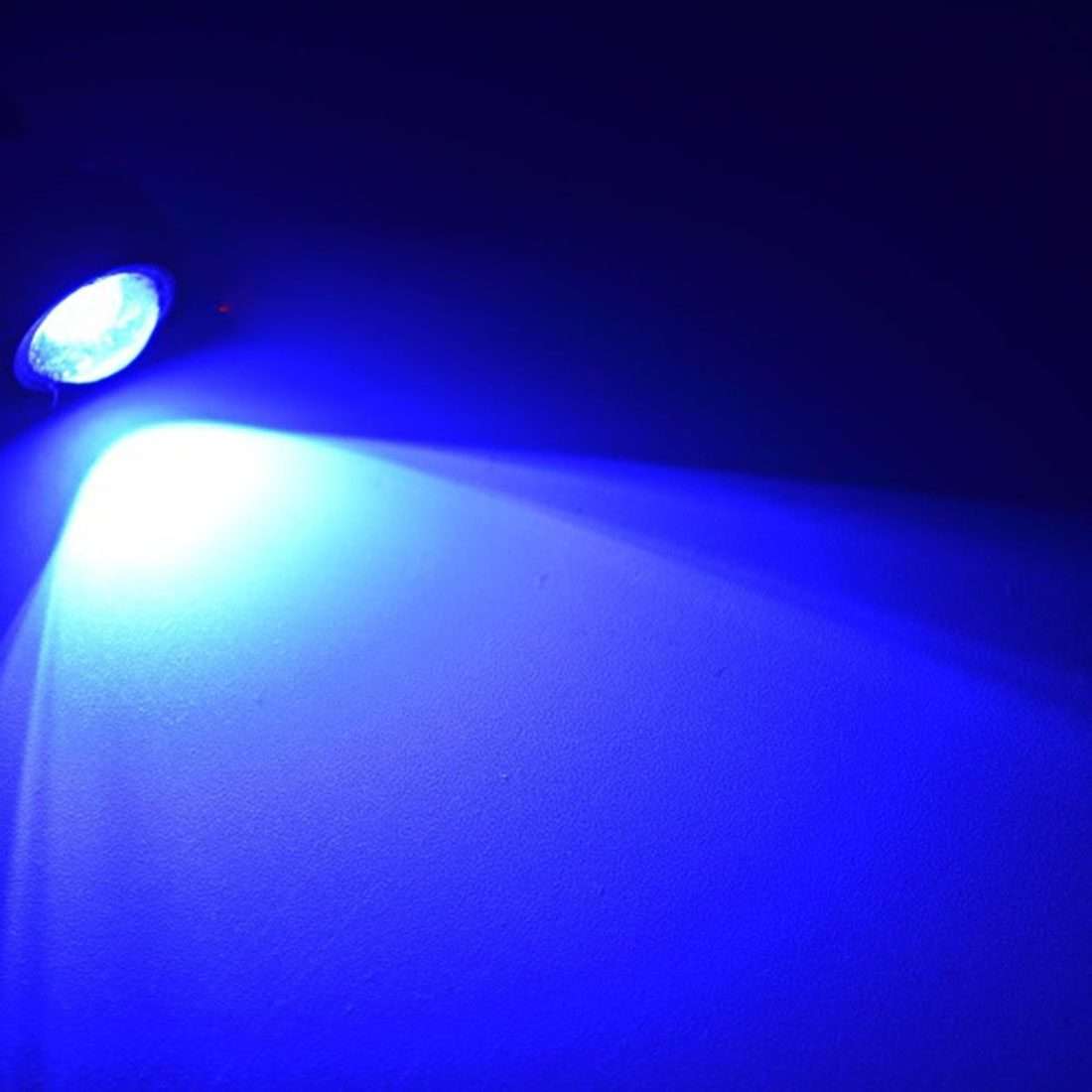 2 PCS 2x 3W Waterproof Eagle Eye light White LED Light for Vehicles, Cable Length ... (Blue Light)