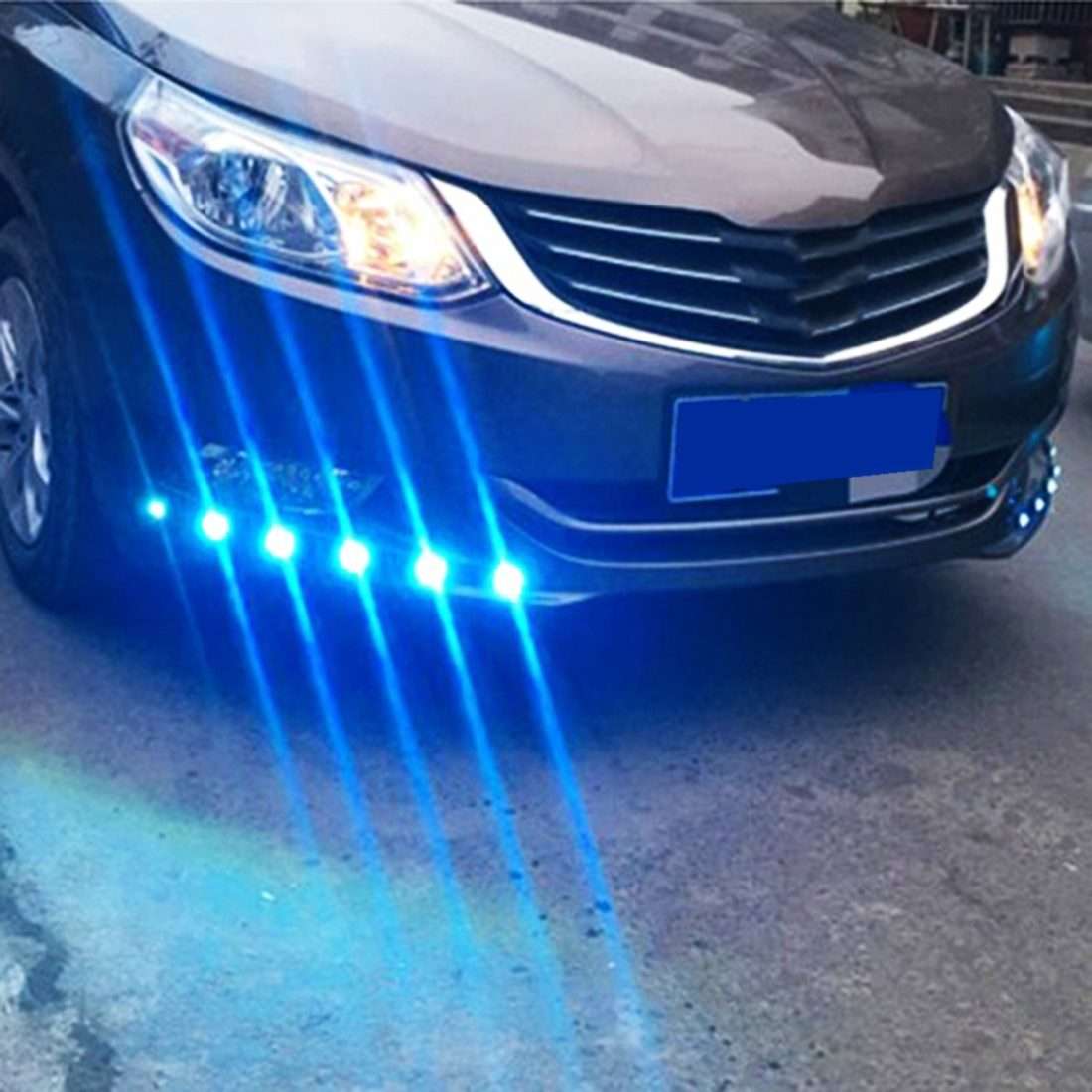 2 PCS 2x 3W 120LM Waterproof Eagle Eye Light White LED Light for Vehicles, Cable Leng ... (Silver)