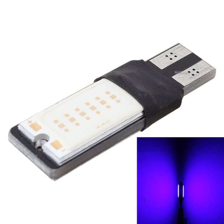 2 PCS T10 6W 180LM Blue Light Double-Faced 2 COB LED Decode Canbus Error-Free Car Clearnce Reading