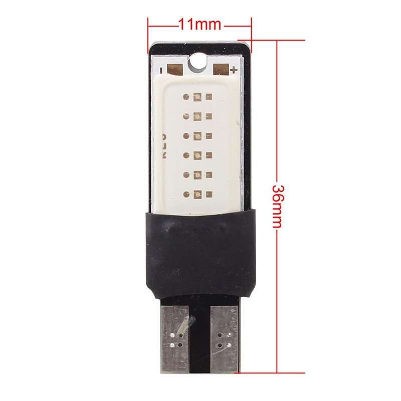 2 PCS T10 6W 180LM Blue Light Double-Faced 2 COB LED Decode Canbus Error-Free Car Clearnce Reading