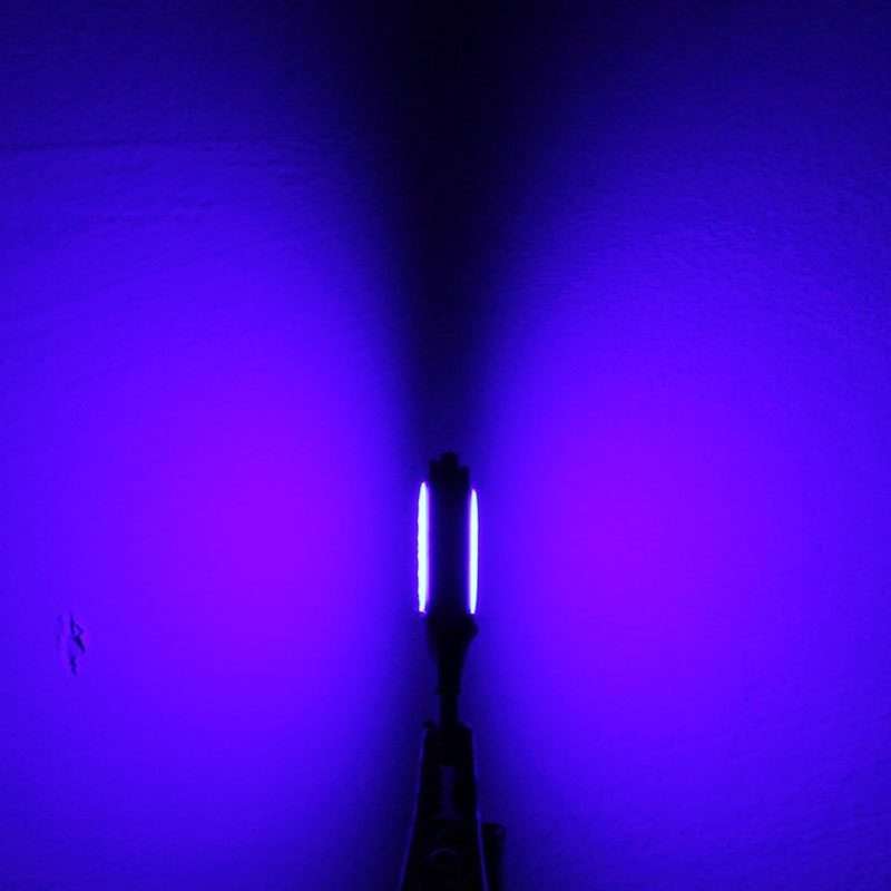 2 PCS T10 6W 180LM Blue Light Double-Faced 2 COB LED Decode Canbus Error-Free Car Clearnce Reading