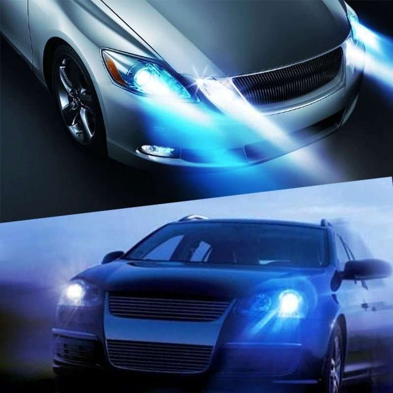 2 PCS T10 6W 180LM Blue Light Double-Faced 2 COB LED Decode Canbus Error-Free Car Clearnce Reading