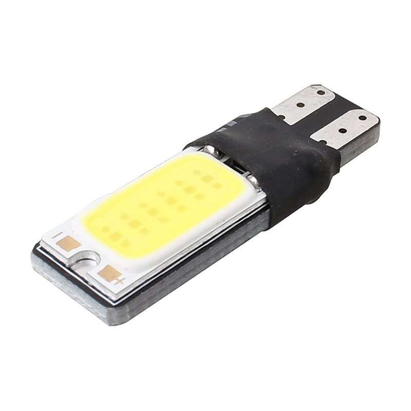 2 PCS T10 6W 180LM White Light Double-Faced 2 COB LED Decode Canbus Error-Free Car Clearnce Readin