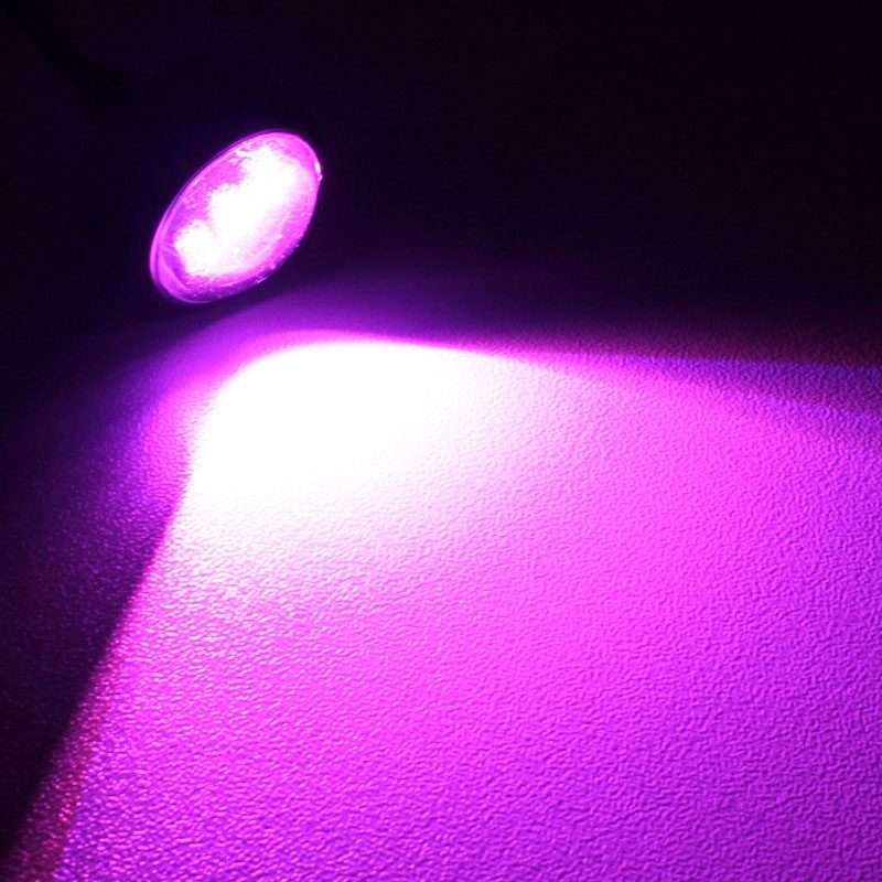 2 PCS 22.5mm 1.5W 150LM Pink Light 3 LED SMD 5630 Spotlight Eagle Eye Light Daytime Running Light