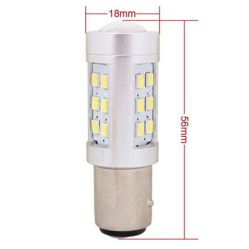 2PCS 1157/BAY15D 4.2W 630LM White Light 21 LED 2835 SMD Car Brake Light Steering Light Bulb, DC 12