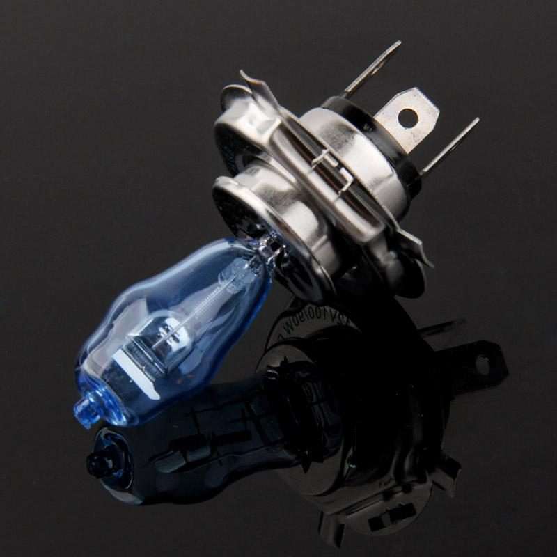 HOD H4 Halogen Bulb, Super White Car Headlight Bulb, 12 V, 90 /100W, 6000K 2400 LM (Pair)