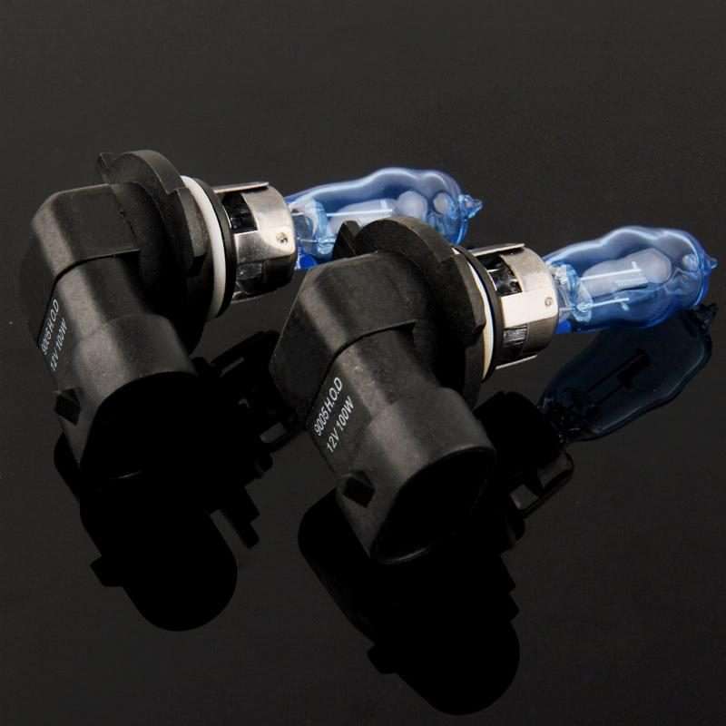 HOD 9005 Halogen Bulb, Super White Car Headlight Bulb, 12 V / 100W, 6000K 2400 LM (Pair)
