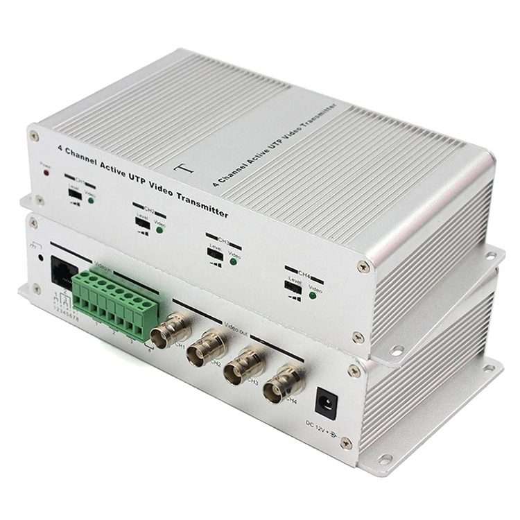 4 Channel Active UTP Video Transmitter(Silver)