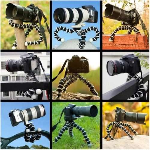 Flexible Grip Digital Camera Tripod (Load: 3kgs)(Black)