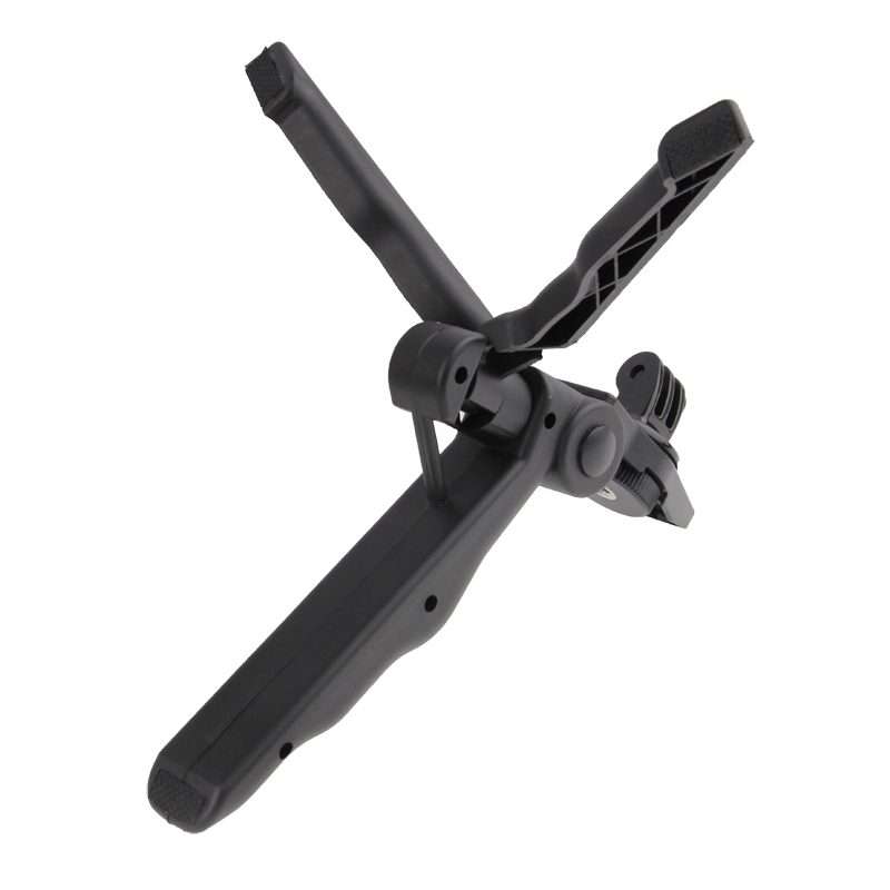 Portable Folding Desktop Stand Rotation Tripod For GoPro, Insta360, DJI and Other Acti ... (Black)