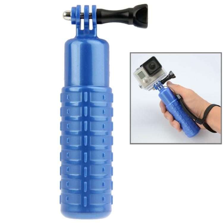 Bobber Floating Hand Grip Handheld Mount with Wrist Strap + Screw for GoPro, Insta360 ... (Blue)