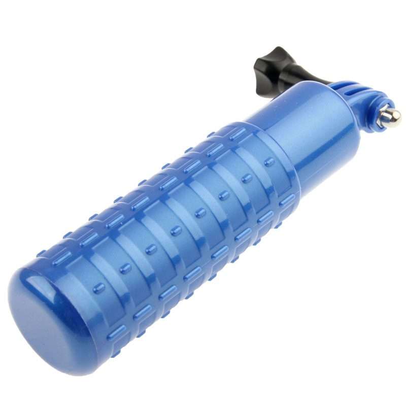 Bobber Floating Hand Grip Handheld Mount with Wrist Strap + Screw for GoPro, Insta360 ... (Blue)