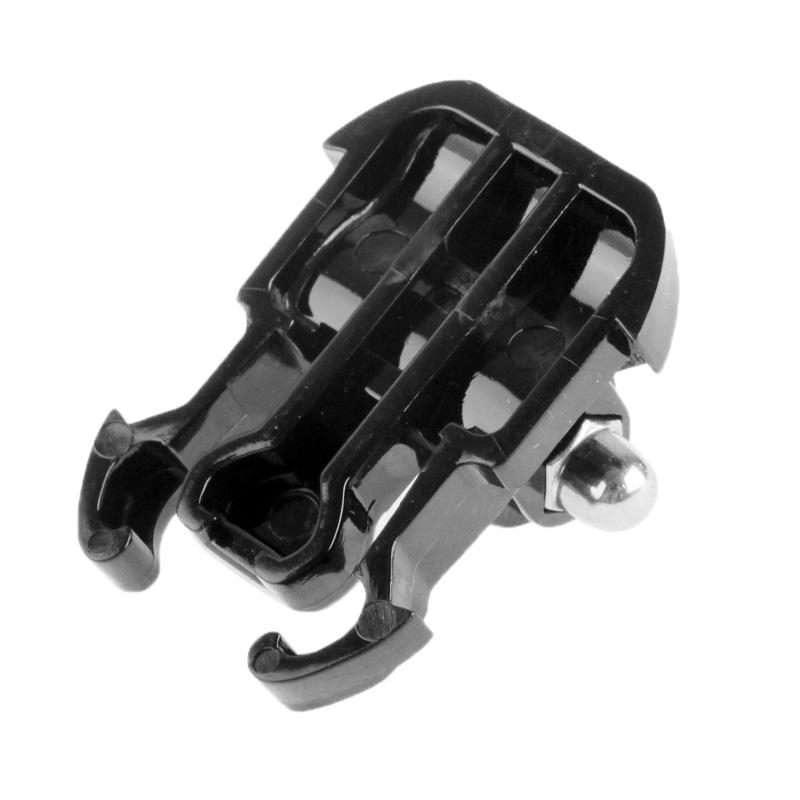 10 PCS ST-06 Basic Strap Mount Surface Buckle for GoPro, Insta360, DJI and Other Actio ... (Black)