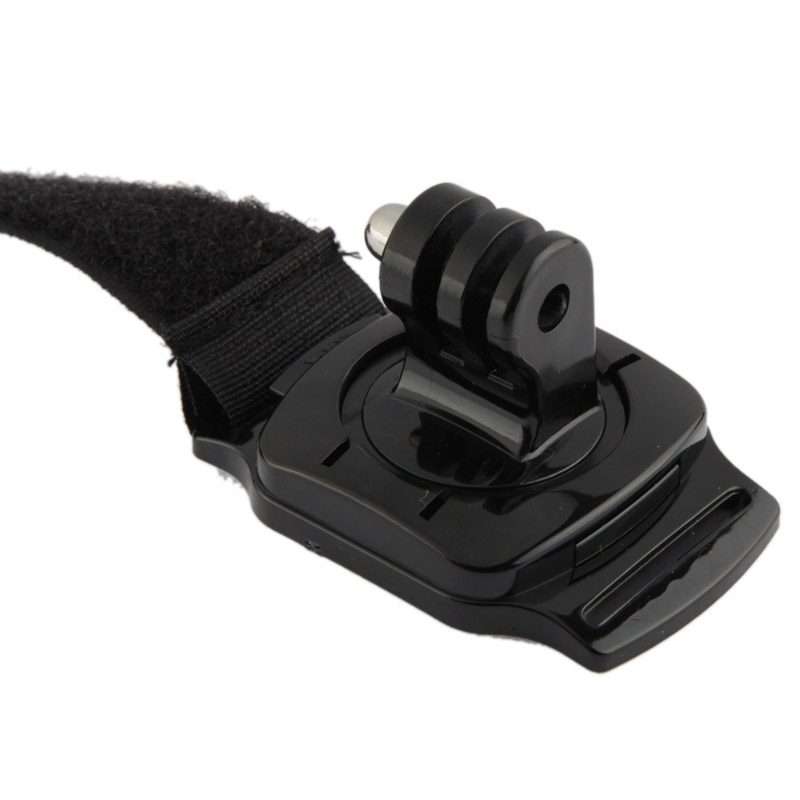 360 Degree Rotation Hand Camera Wrist Strap Mount for GoPro, Insta360, DJI and Other A ... (Black)