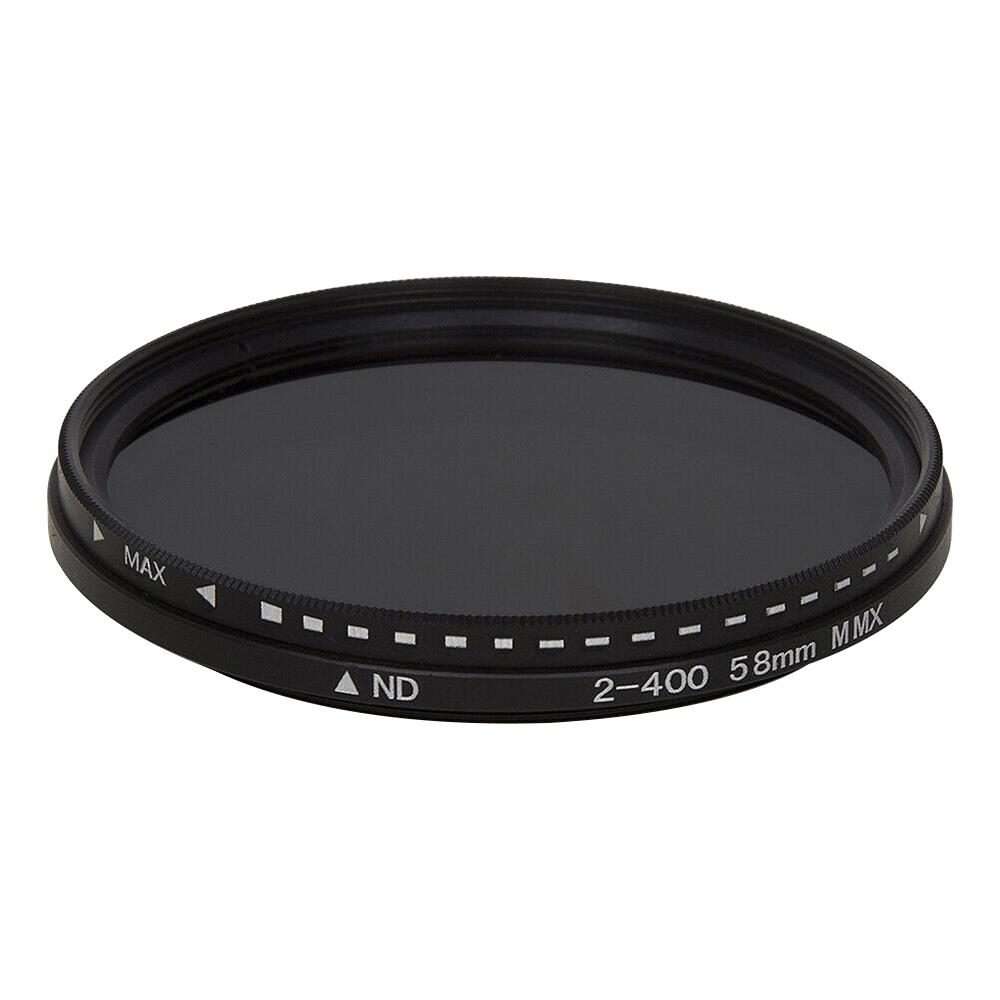 58mm ND Fader Neutral Density Adjustable Variable Filter ND 2 to ND 400 Filter(Black)